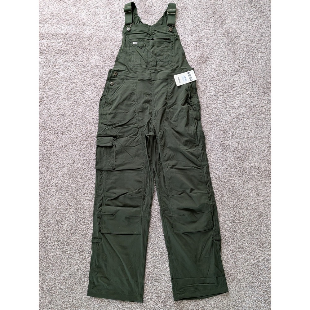 Duluth Women's Heirloom Gardening Bib Overalls Deep Sage Size Medium NWT